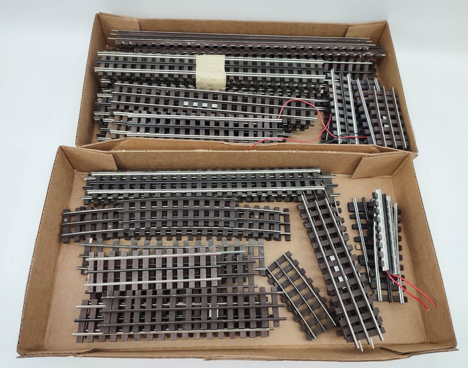 TRACK O SCALE 3-RAIL TUBULAR WOODEN TRACK MIXED  INV 262380582