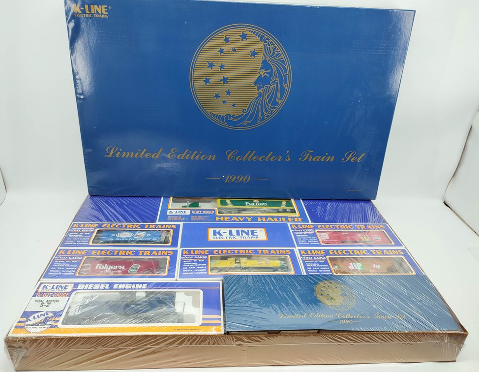 K-LINE 1990 K-LINE LIMITED EDITON PROTER & GAMBLE P&G COLLECTOR'S TRAIN SET O/O27 K-2090-99 OB  INV 262380593