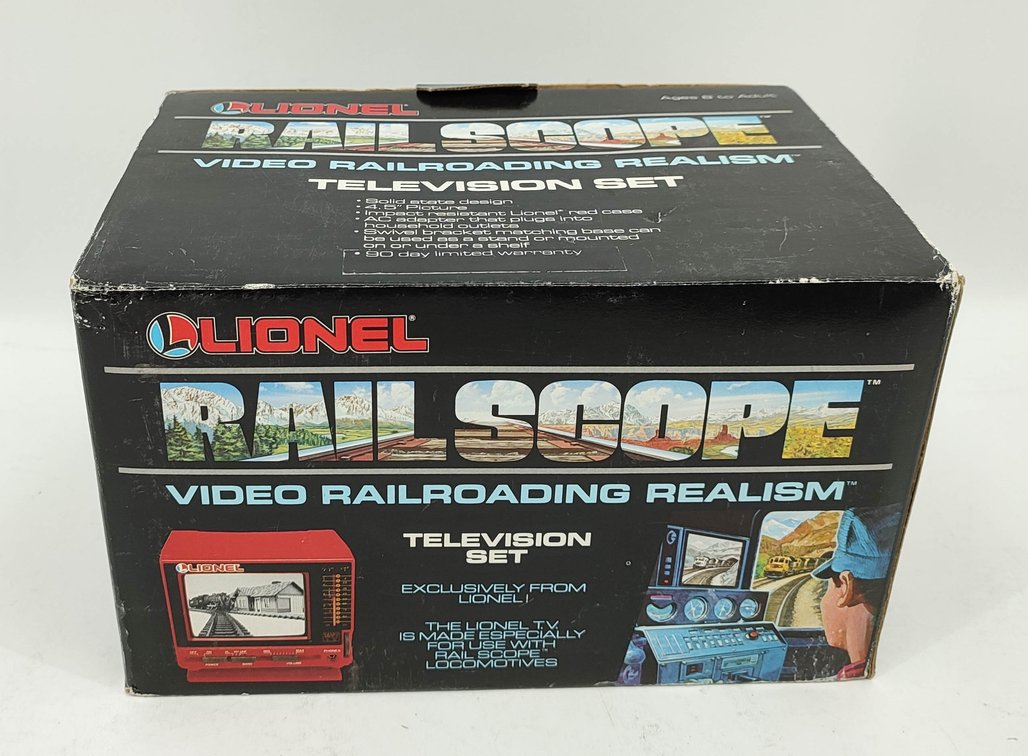LIONEL RAILSCOPE TELEVISION SET MODEL 6- 33002 WHICH IS PART OF LIONEL VINTAGE O GAGUE VIDEO RAILROADING SYSTEM OB  INV 262380613