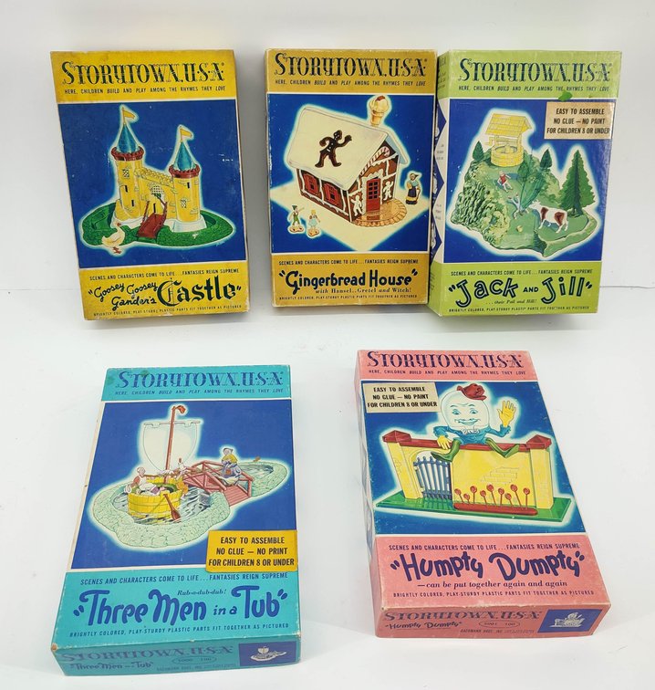 TOYS 5 STORYTOWN USA NURSERY RHYME PLASTIC BUILDING KITS OBS  INV 262380658