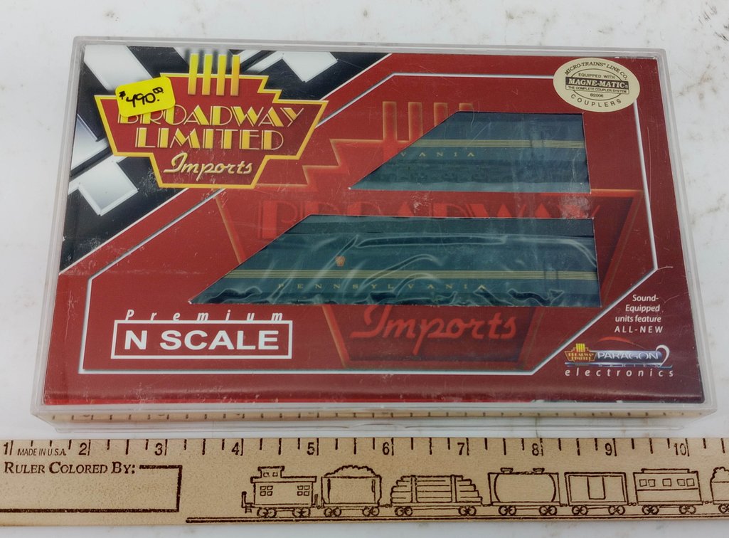 BROADWAY LIMITED 3140 PRR BALDWIN CENTIPEDE LOCOMOTIVES, N SCALE, OB  INV 263331182