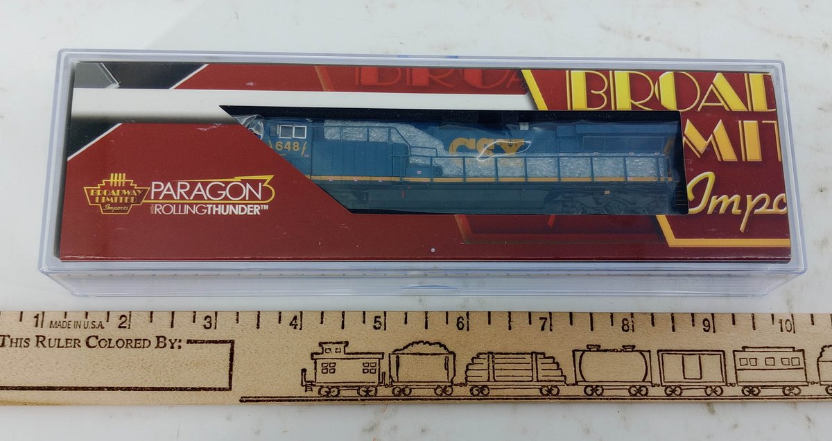 BROADWAY LIMITED 3746 CSX 648 GE AC6000 N SCALE LOCOMOTIVE W/ SOUND DCC, OB  INV 263331186