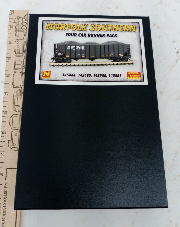 MICRO-TRAINS 993 00 160 NORFOLK SOUTHERN 4 HOPPERS N SCALE, OB  INV 263331205