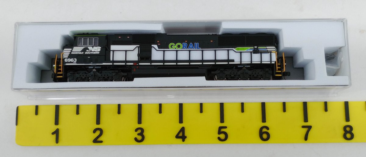 ATLAS 40 003 990 N SCALE NORFOLK SOUTHERN GORAIL SD60E LOCOMOTIVE #6963, OB  INV 263331264