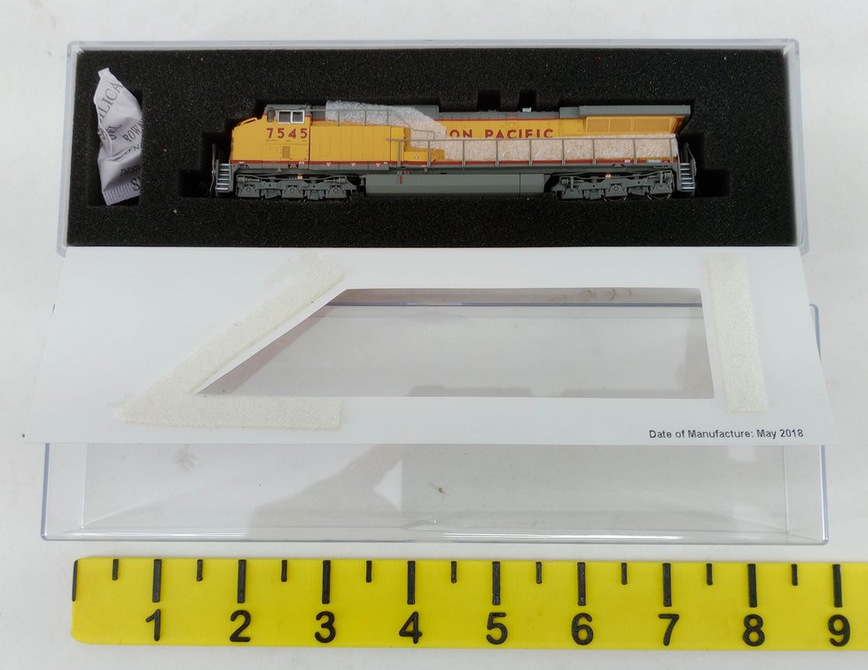 BROADWAY LIMITED 3752 UP 7545 GE AC6000 N SCALE DIESEL LOCOMOTIVE, OB  INV 263331316