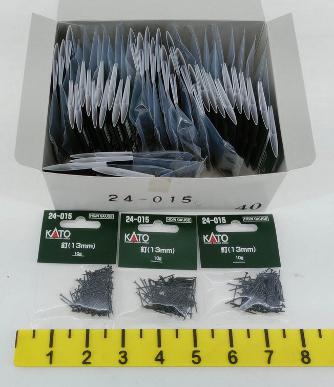 KATO 24-015 HO/N GAUGE 13MM TRACK NAILS, 40 PACKS OF 10G, OB  INV 263331326