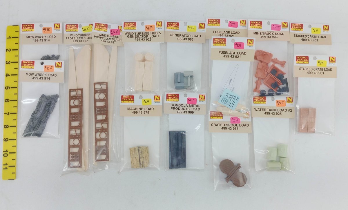 ASSORTED MICRO-TRAINS LINE N SCALE FREIGHT CAR LOADS, SOME OBS NNC  INV 263331331