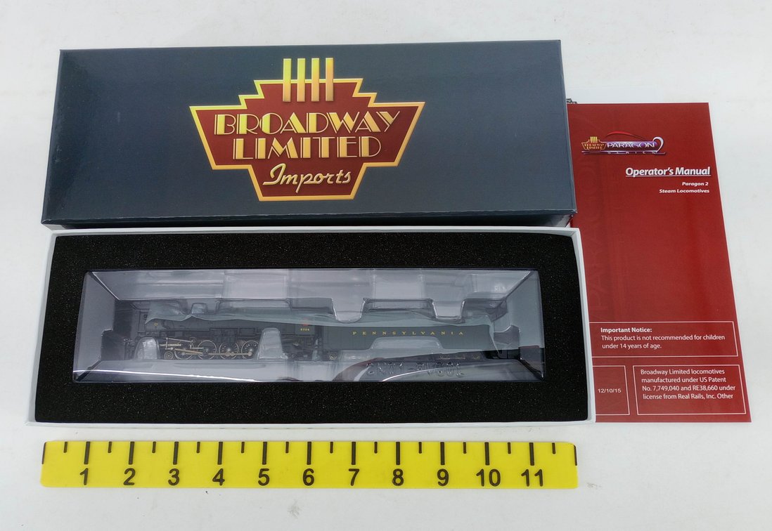 BROADWAY LIMITED PARAGON2 N GAUGE PENNSYLVANIA 6704 STEAM LOCOMOTIVE & TENDER, OB  INV 263331346