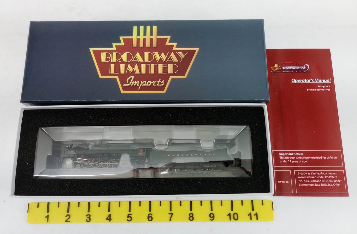BROADWAY LIMITED N GAUGE 3073 PRR M1A 4-8-2 #6720 STEAM LOCOMOTIVE & TENDER, OB  INV 263331347