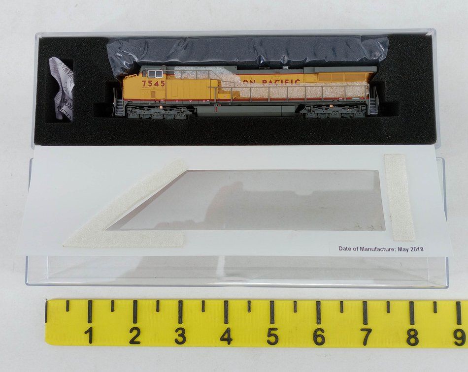 BROADWAY LIMITED 3752 UP 7545 GE AC6000 DIESEL LOCOMOTIVE, N SCALE, OB  INV 263331343