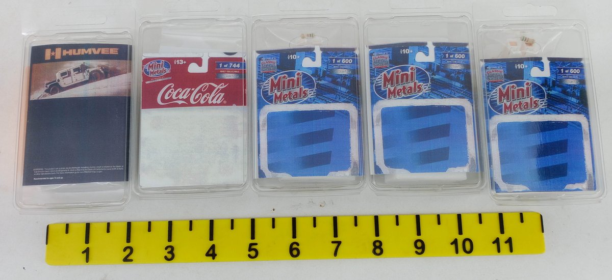 5 MICRO-TRAINS MINI METALS N SCALE TRUCKS COCA-COLA GOODYEAR PRESTON SHERIFF, 5 OBS  INV 263331357