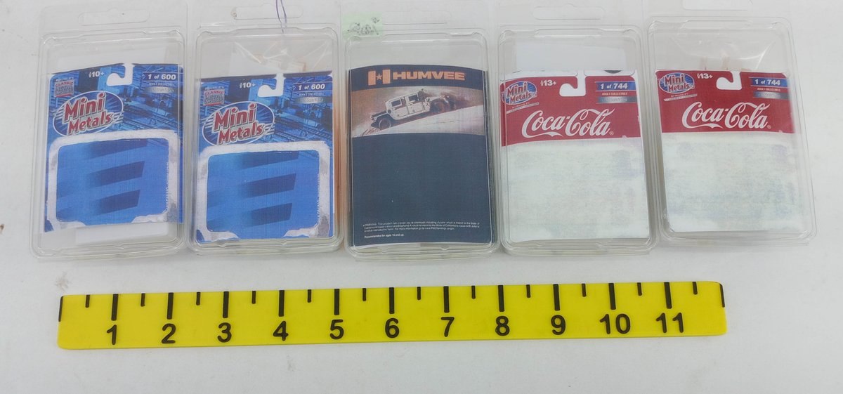 5 MINI METALS N SCALE COCA-COLA & HUMVEE & SHERIFF TRUCKS, 5 OBS  INV 263331355