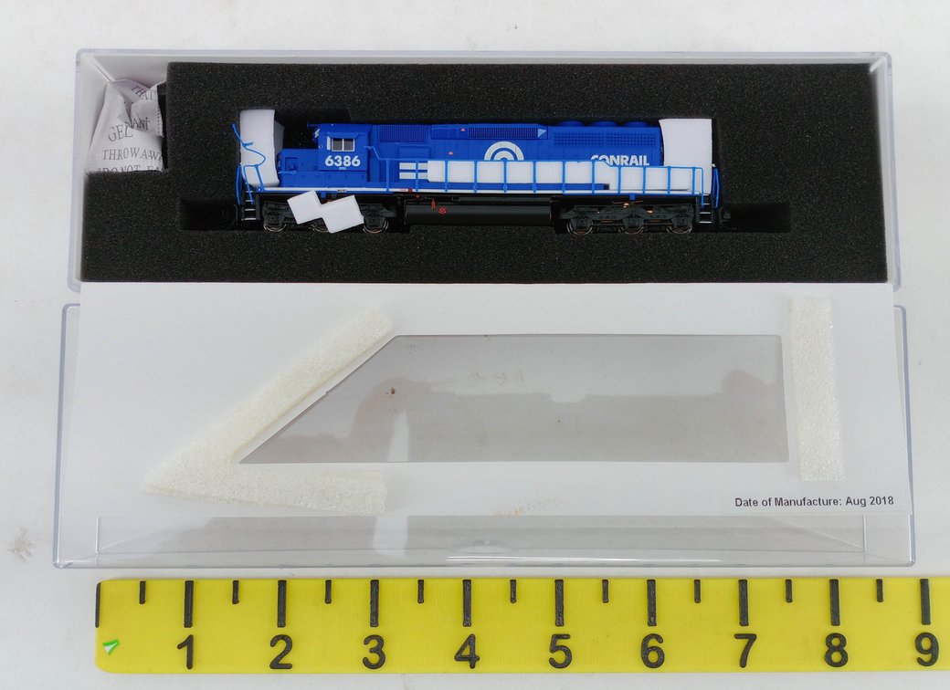 BROADWAY LIMITED 3709 CONRAIL EMD SD40-2 N SCALE DIESEL LOCOMOTIVE #6386, OB  INV 263331374