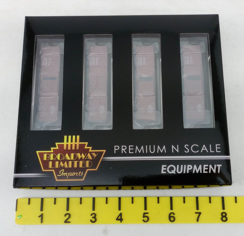 BROADWAY LIMITED 3401 NYC STEEL BOX CARS 4-PACK, N SCALE, OB  INV 263331388