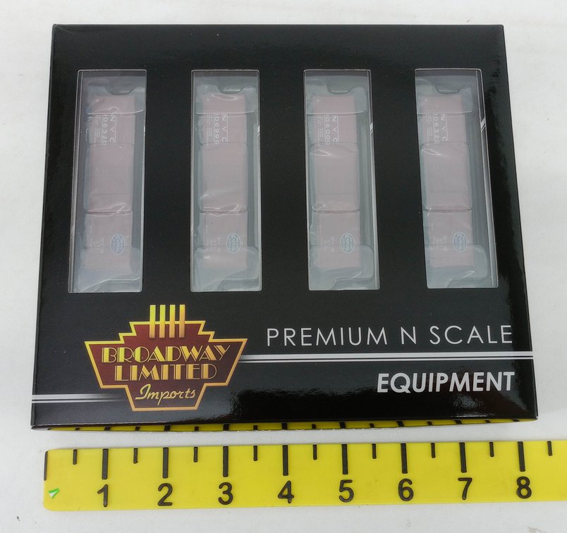 4 BROADWAY LIMITED N SCALE NYC BOXCARS, OB  INV 263331389