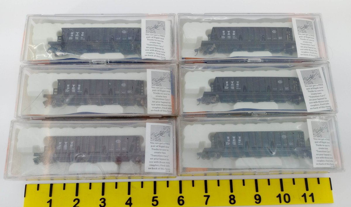 6 CON-COR 0001-176106 NYC LONGITUDINAL HOPPER CARS, 6 OBS  INV 263331421