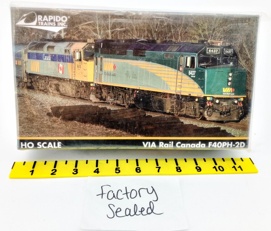 RAPIDO HO 80557 VIA RAIL F40PH-2D #6453 KOOL-AID DCC/SOUND LOCOMOTIVE, FACTORY SEALED OB  INV 263331451