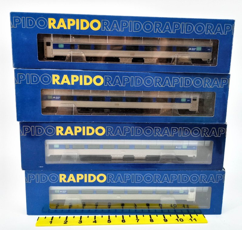 4 RAPIDO HO METRO NORTH MTA BUDD COACHES 115015, 115017, 115018, 115019, 4 OBS  INV 263331456