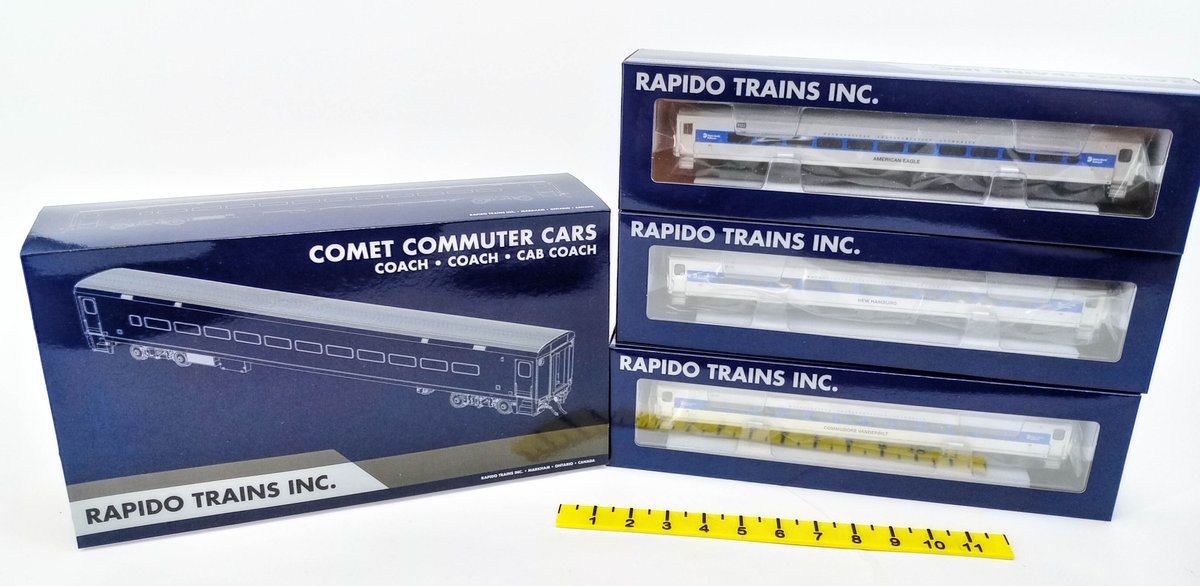 3 RAPIDO HO SCALE 128511 MTA METRO-NORTH COMET COMMUTER CARS, 3 OBS  INV 263331461