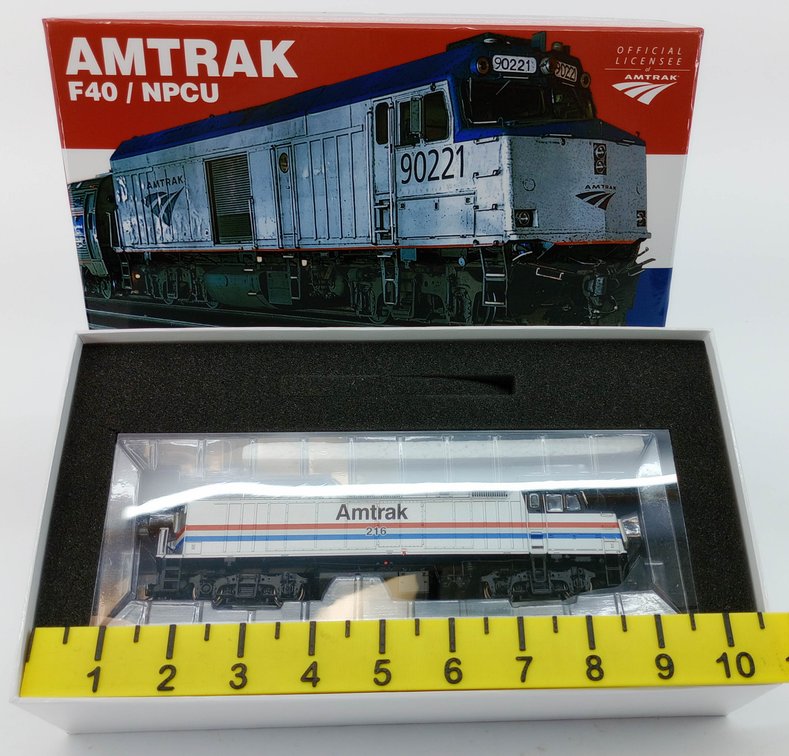 RAPIDO HO GAUGE 83505 AMTRAK PHASE III F40PH #216 DIESEL LOCOMOTIVE DC/DCC/SOUND, OB  INV 263331460