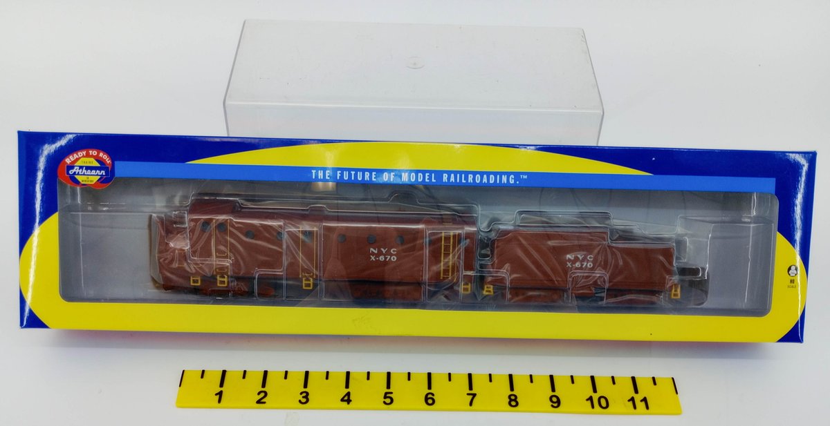 ATHEARN HO ATH93806 NYC X-670 ROTARY SNOWPLOW & TENDER, OB  INV 263331467