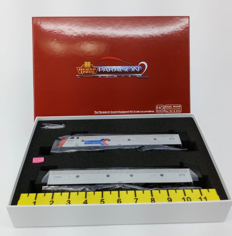 BROADWAY LIMITED HO 2740 AMTRAK EMD E8A/B 330/370 DIESEL LOCOMOTIVES, PARAGON2 SOUND DCC, OB  INV 263331469