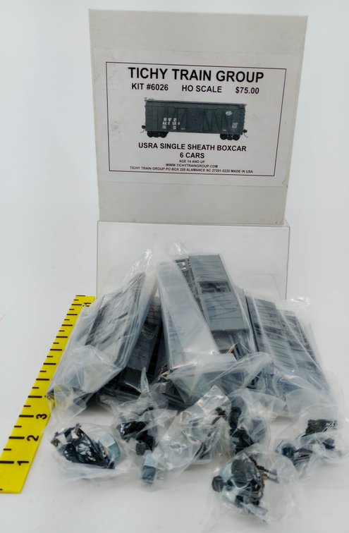 TICHY TRAIN GROUP 6026 NYC USRA SINGLE SHEATH BOXCAR KITS, 6 CARS, OB NNC  INV 263331476