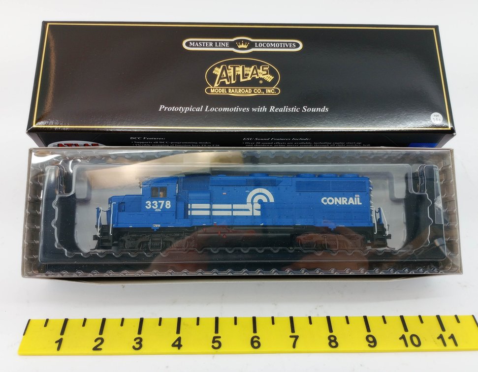 ATLAS HO 10001870 CONRAIL GP40-2 PHASE 2B LOCOMOTIVE #3378, OB  INV 263331482