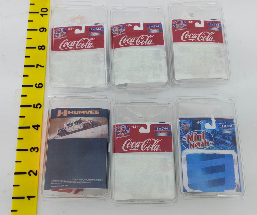 6 MINI METALS N SCALE COCA-COLA TRUCKS & HUMVEES W/ ECC LIGHTING  INV 263331494