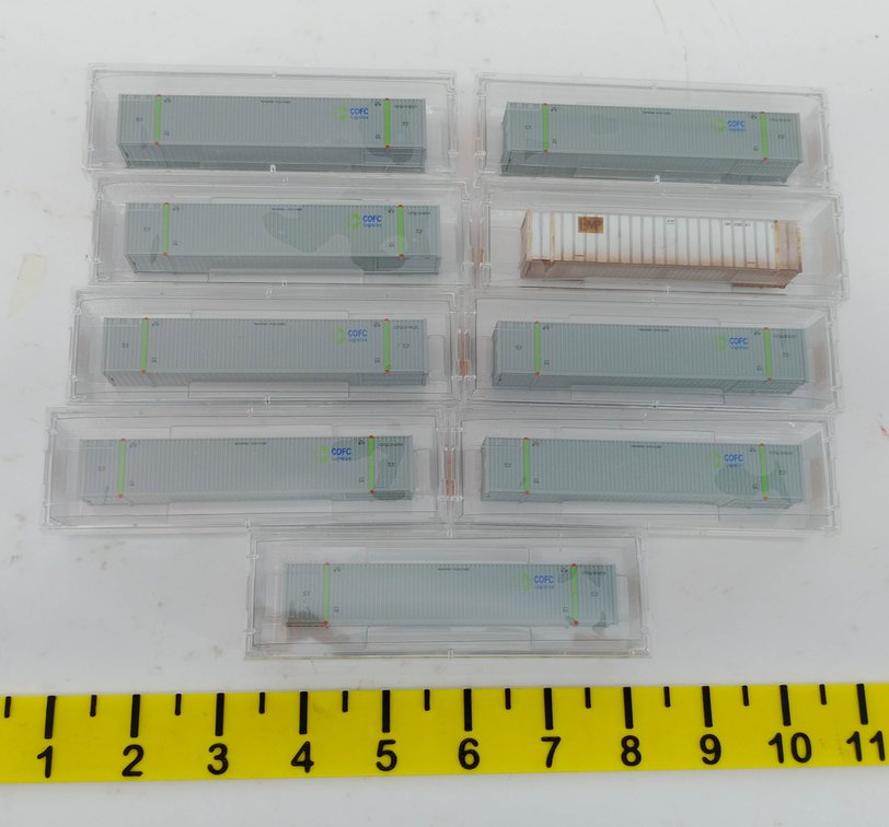 9 MICRO-TRAINS N SCALE COFC LOGISTICS 53' & EMP 48' CONTAINERS, 9 OBS  INV 263331520