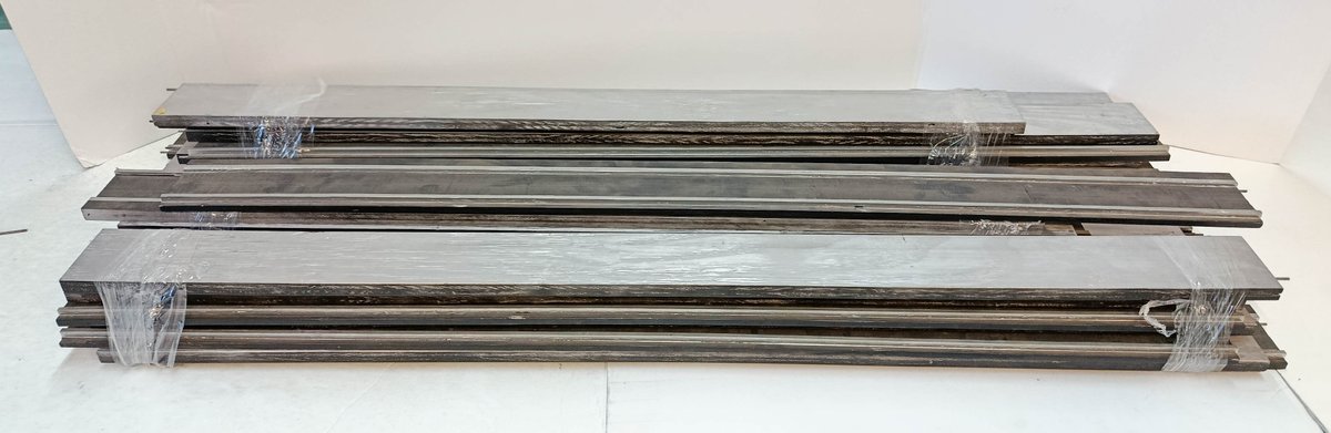 NO SHIPPING! 4 1/2' ASSORTED SECTIONS OF STANDARD GA. TRAIN DISPLAY SHELVES/ CART NOT INCLUDED! INV 263340452