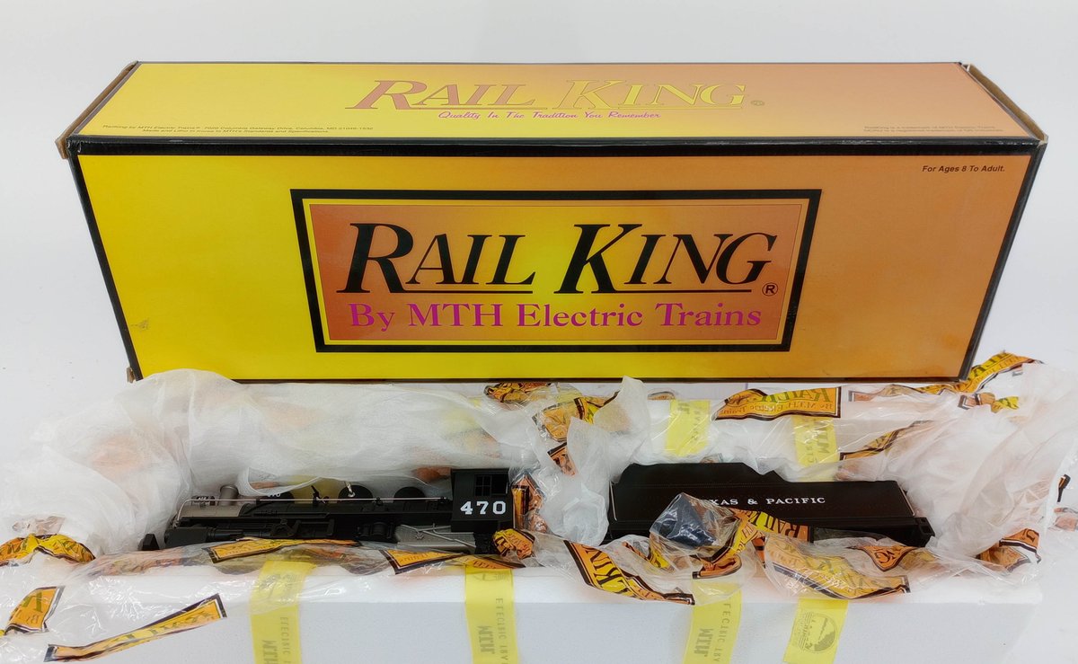 RAIL KING MTH O GAUGE 30-1217-1 TEXAS & PACIFIC 0-6-0 USRA STEAM SWITCHER W/ TENDER, OB  INV 263420003