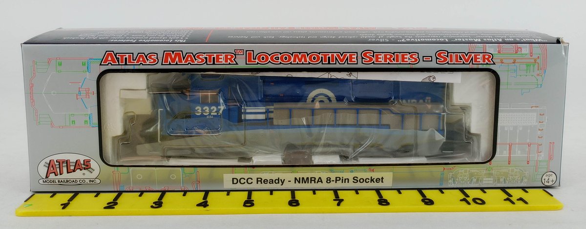 ATLAS MASTER SILVER 10 000 956 CONRAIL GP40-2 PHASE 2 LOCOMOTIVE #3327, HO GAUGE, OB  INV 263430001