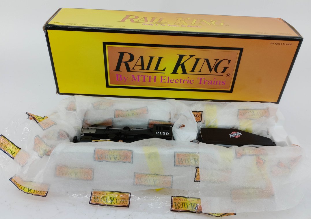 RAIL KING O GAUGE 30-1204-1 CHICAGO NORTHWESTERN 0-6-0 B-6 SWITCHER STEAM ENGINE, OB  INV 263420011