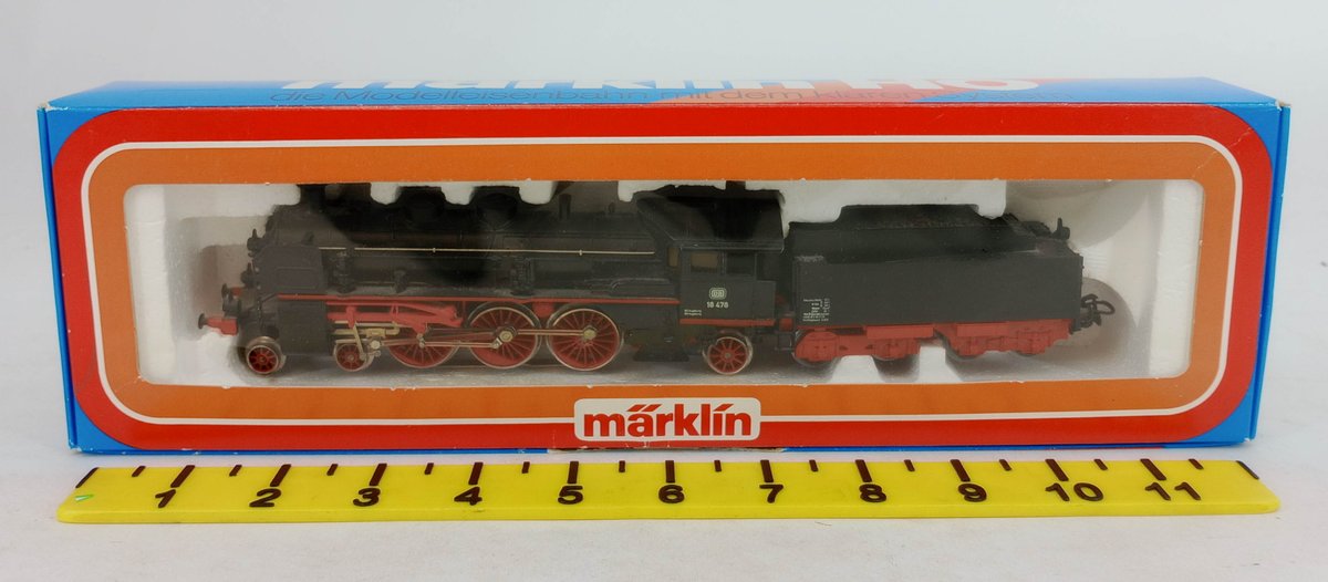 MARKLIN HO 3093 DB 18 478 4-6-0 STEAM LOCOMOTIVE & TENDER, OB  INV 263480006