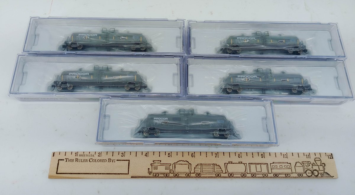 5 RAPIDO N SCALE PROCOR GP20 PROX TANK CARS, 5 OBS  INV 263331526