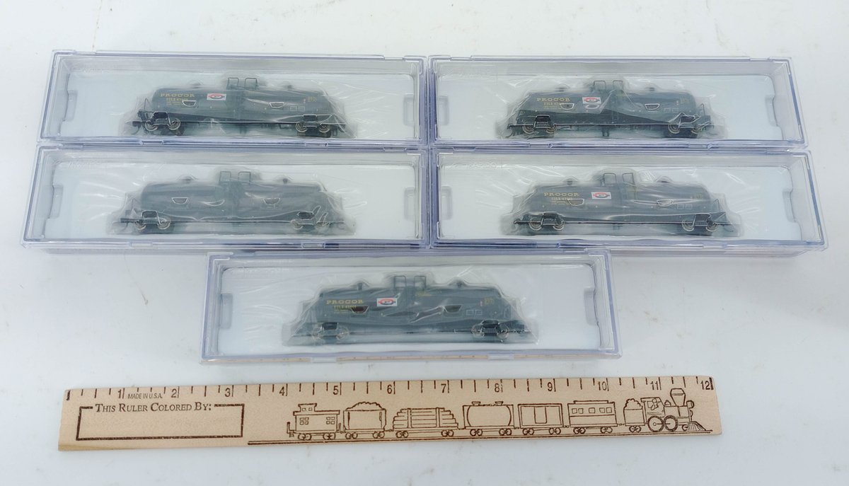 5 RAPIDO N SCALE PROCOR GP20 UTLX TANK CARS, 5 OBS  INV 263331527