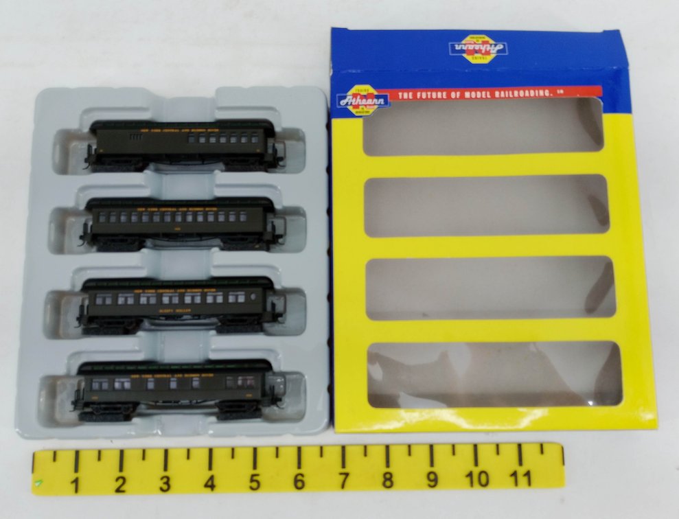ATHEARN N SCALE 11861 NYC OVERLAND SET 4 PASSENGER CARS, OB  INV 263331610