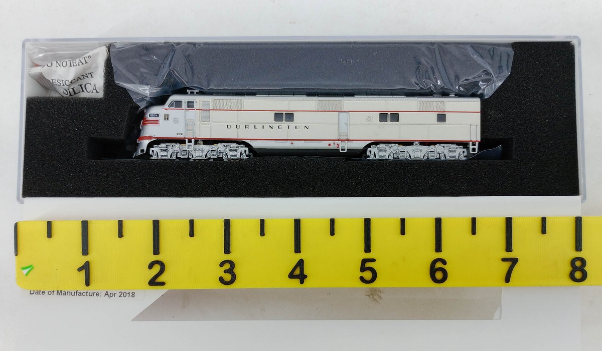 BROADWAY LIMITED 3598 CB&Q EMD E7 A-UNIT 9917-A N SCALE LOCOMOTIVE, OB  INV 263331618