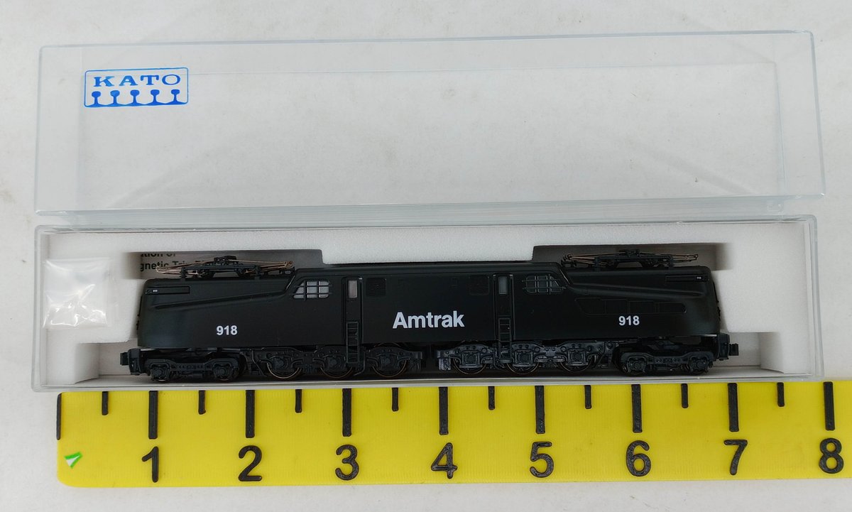 KATO N GAUGE 137-2022 AMTRAK #918 GG1 ELECTRIC LOCOMOTIVE, OB  INV 263331643