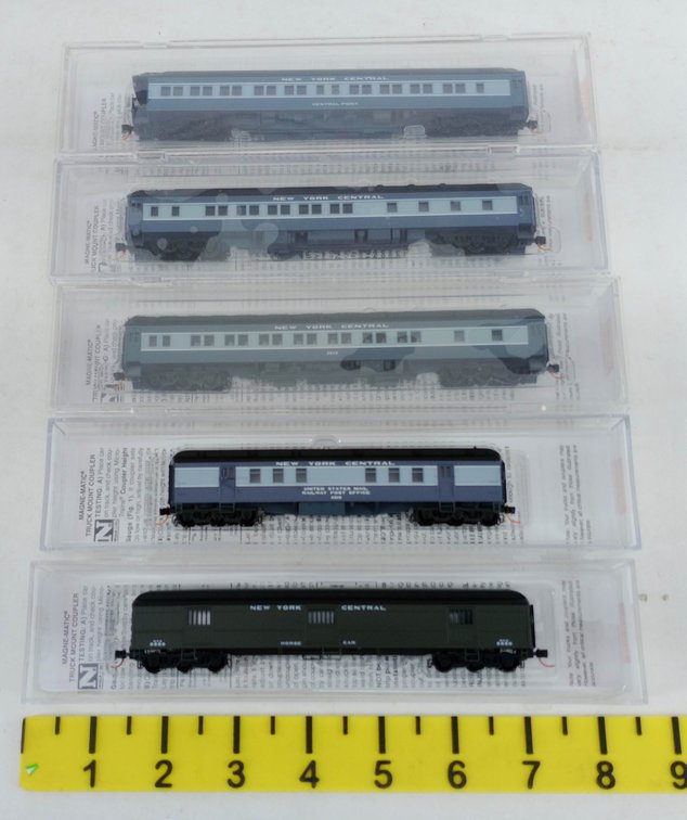 5 MICRO-TRAINS N SCALE NYC HEAVYWEIGHT PASSENGER CARS, 5 OBS  INV 263331649