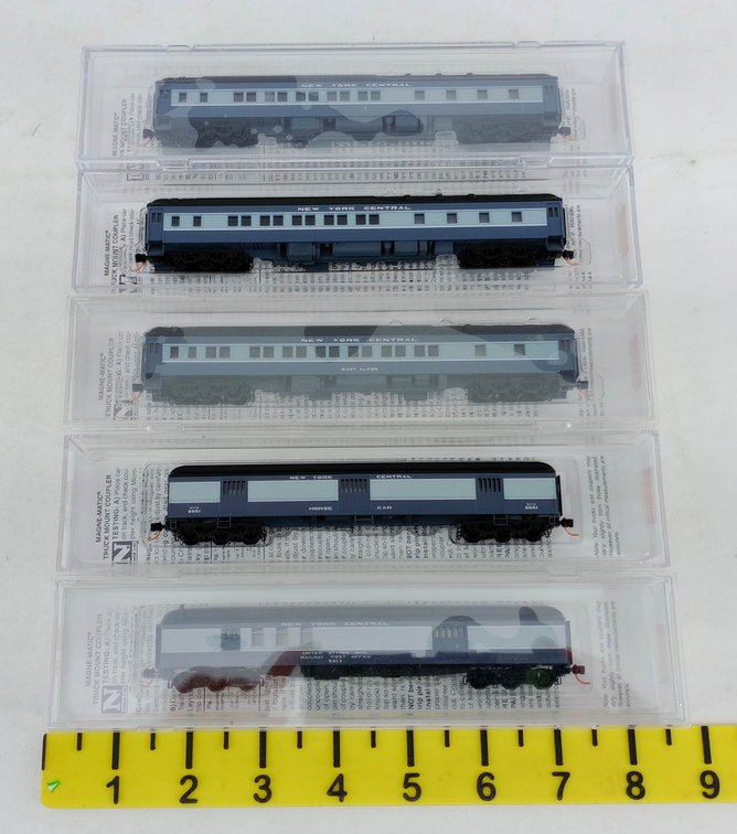 5 MICRO-TRAINS N SCALE NYC HEAVYWEIGHT PASSENGER, MAIL & HORSE CARS, 5 OBS  INV 263331652