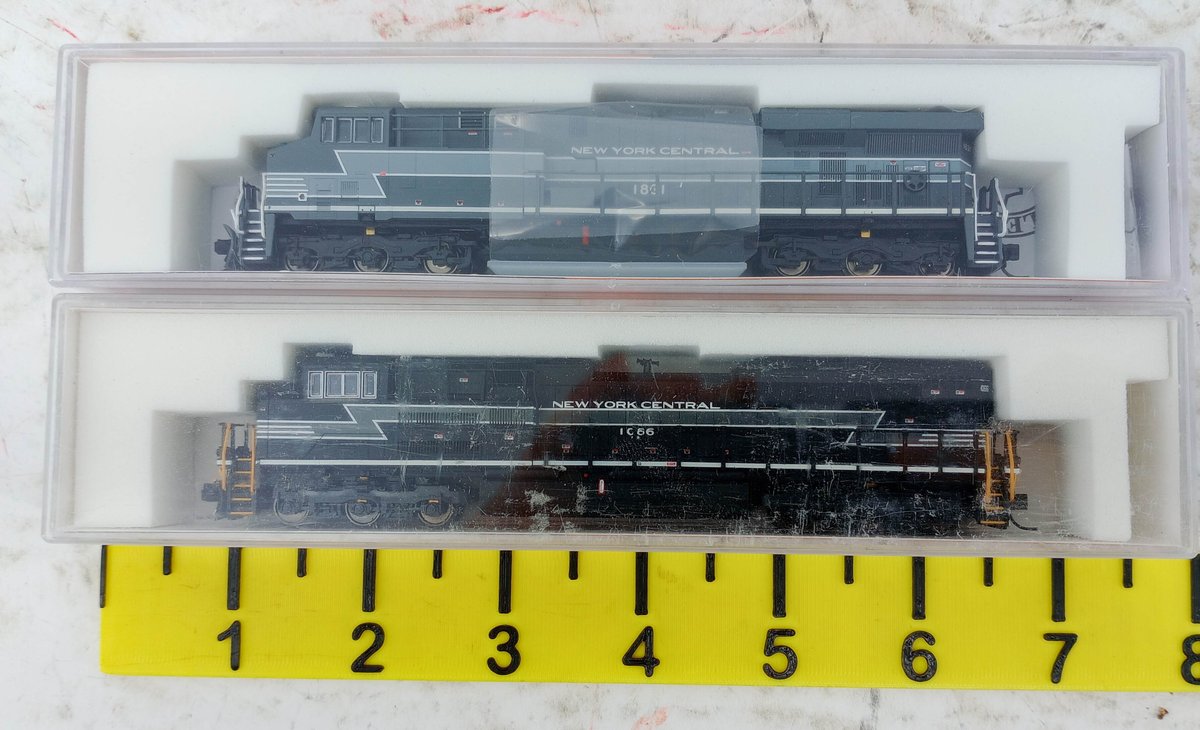 2 FOX VALLEY MODELS FVM 70011 & 71152 NYC N GAUGE LOCOMOTIVES, 2 OBS  INV 263331698