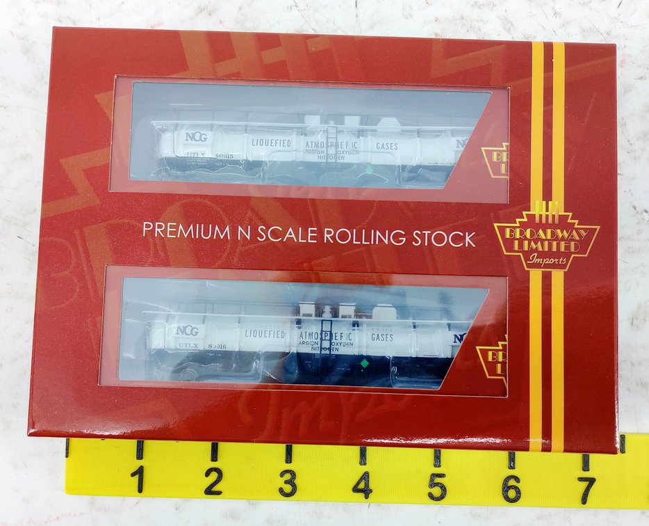 BROADWAY LIMITED N GAUGE 3726 NCG CRYOGENIC TANK CARS 2-PACK, OB  INV 263331721