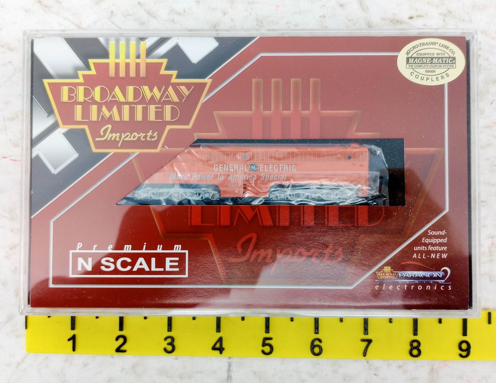 BROADWAY LIMITED 3388 GENERAL ELECTRIC ALCO PB N SCALE LOCOMOTIVE W/ SOUND, OB  INV 263331731