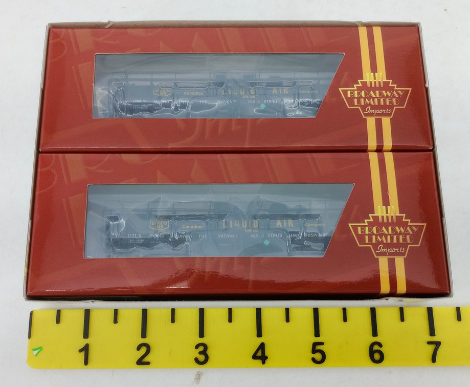 BROADWAY LIMITED 3723 CANADIAN LIQUID AIR CRYOGENIC TANK CARS N SCALE, OB  INV 263331745