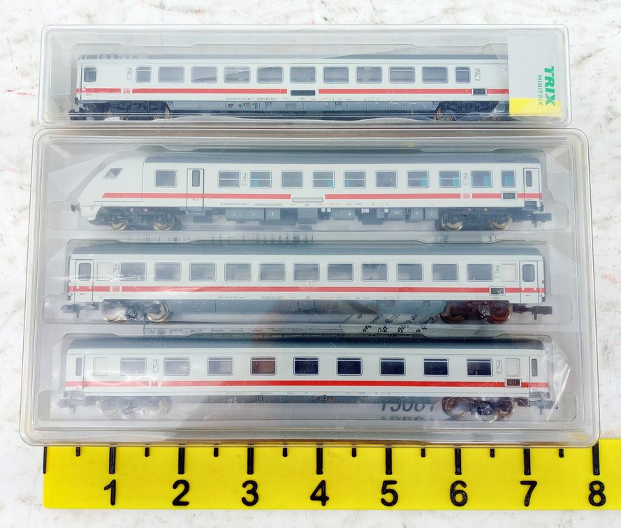 TRIX MINITRIX 15081 & 15082 DB IC 2206 N GAUGE PASSENGER CARS, 2 OBS  INV 263331814