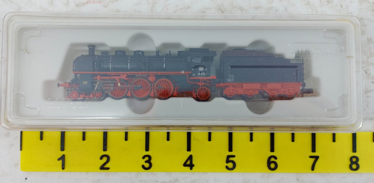 MINITRIX 12473 DB BR 18.4 N GAUGE STEAM LOCOMOTIVE & TENDER, OB  INV 263331821