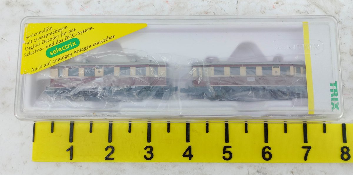 MINITRIX TRIX 12313 TRIEBZUG VT 135 / VB 140 EP II N GAUGE RAILCAR SET, OB  INV 263331823
