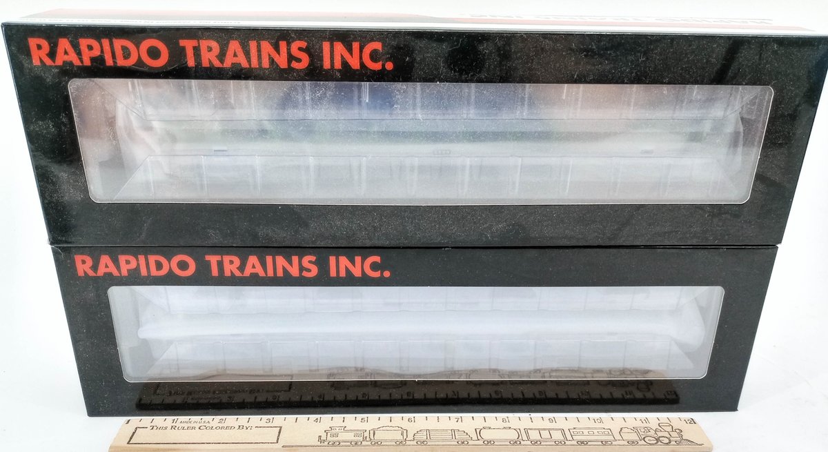 2 RAPIDO HO GAUGE 17237 & 17238 PENN CENTRAL PULLMAN-BRADLEY 8600-SERIES COACHES, 2 OBS  INV 263331839